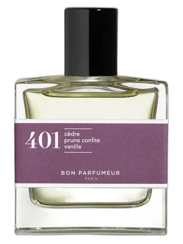 Bon Parfumeur 401 cedar, candied plum, vanilla